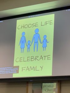 Proposed "Choose Life" banner