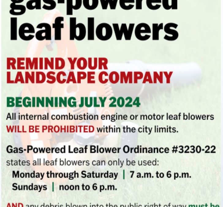 Commissioners don’t budge on gas-powered leaf blower ban
